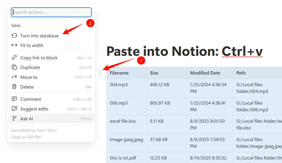 Guide to use Files to Notion